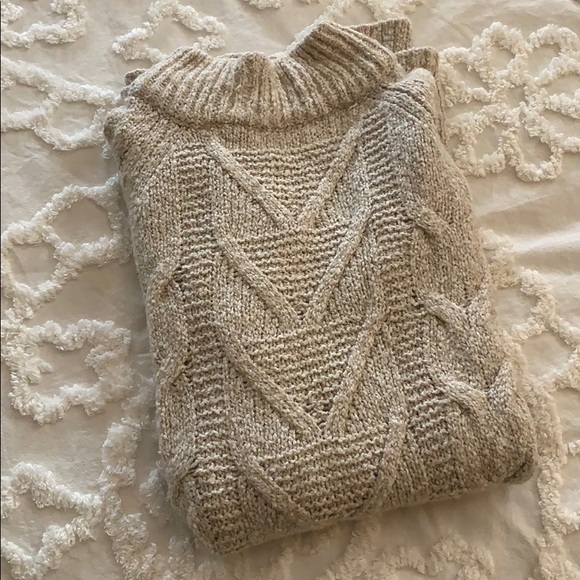 Old Navy Sweaters - Cable-Knit Mock Neck Tunic Sweater